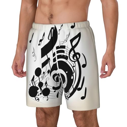 Short de bain pour homme en polyester avec doublure de compression - 2
