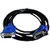 Importer520 HD15 Male to Male VGA Video Cable for TV Computer Monitor (5Ft, Blue Connector)