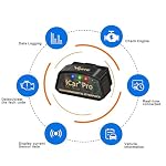 Vgate iCar Pro(BT3.0/ BLE4.0) OBD2 Scanner Code Reader Diagnostic Scan Tool - Image 3