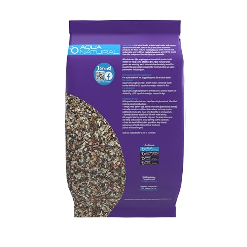 aqua natural gold pearl 10lb gravel substrate for aquariums terrariums and vivariums 2-4mm
