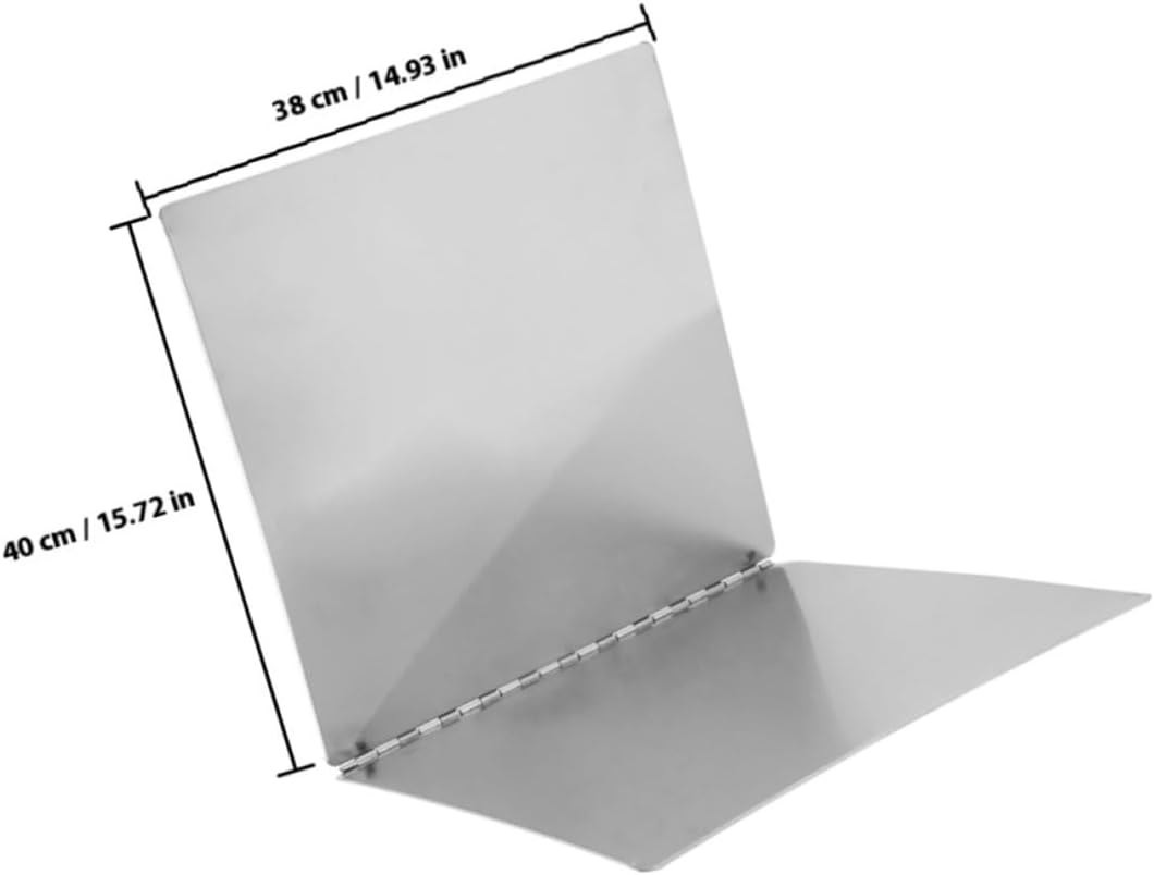 DOITOOL Stainless Steel Kitchen Splash Guard Splatter Screen Oil Splash Protector Foldable Stove Baffle Heat Insulation Panel for Gas Stove Cooking