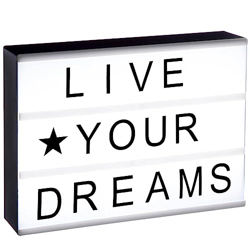 Atmosphera - Boîte Lumineuse - Noir et Blanc - 30x22 cm