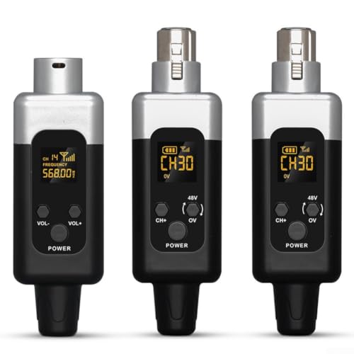 Captura de sonido óptima sin cables molestos gracias al receptor UHF y 2,4G 2