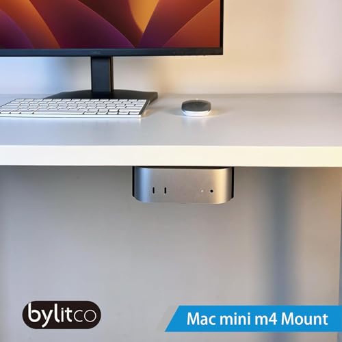 Support mural pour Mac mini M4 et M4 Pro, fixation TV noir - 4