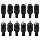 Application multi-scénarios : le kit de 12 adaptateurs de câbles pour haut-parleurs DIN à 2 broches (6 connecteurs mâles + 6 connecteurs femelles) permet de prolonger les câbles de haut-parleurs, de réparer les interfaces et de connecter des équipements audio vintage/traditionnels dotés d'une interface DIN.