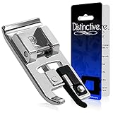 Distinctive Overlock Overcast Sewing Machine Presser Foot - Fits All Low Shank Snap-On Singer, Brother, Babylock, Euro-Pro, Janome, Kenmore, White, Juki, New Home, Simplicity, Elna and More!