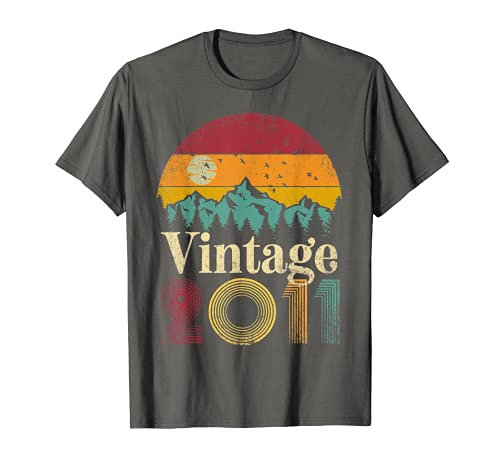 10th Birthday Gift 2011 10 Years Old Vintage Retro Style T-Shirt