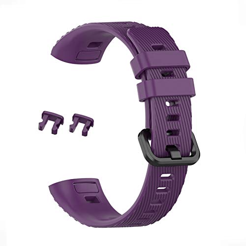 SHEAWA Huawei Band 3 Pro Band 4 Pro用 バンド 交換バンド ベルト シリコン スポーツバンド (パープル)
