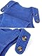 ANIMQUE Baby Kleinkind Kinder Cord Latzhosen Overall Jungen Mädchen Jumpsuits Ärmellose Knopf Verstellbare Hosenträger Hose Basic 0-4 Jahr, Marineblau 110