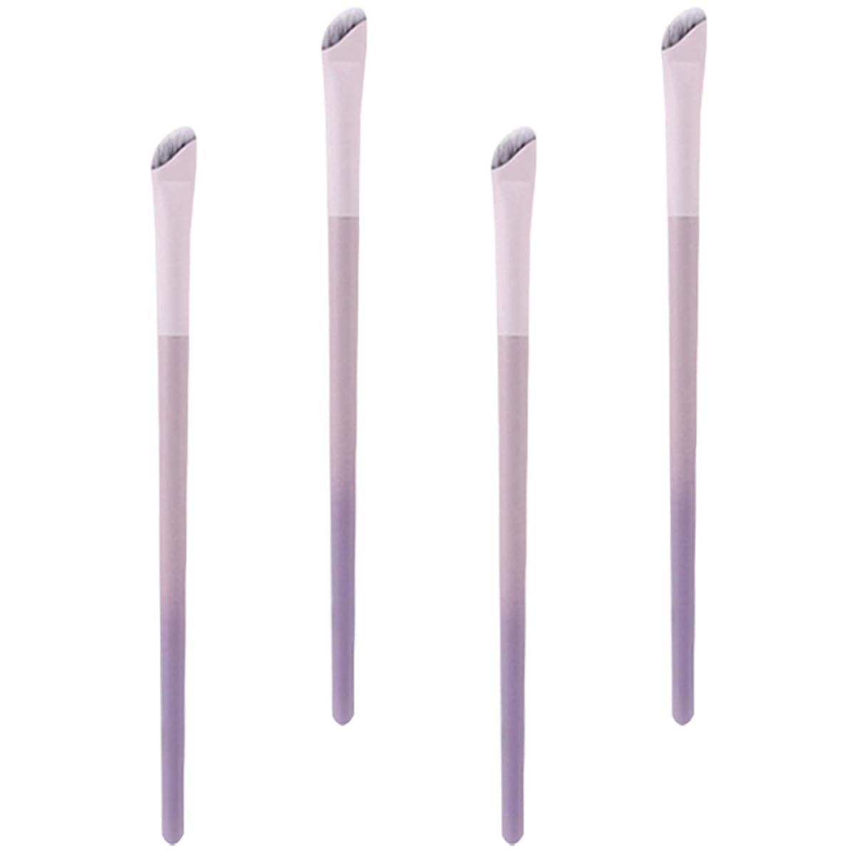 KICHOUSE 4pcs Angled Eyeliner Brush Set Ultra-thin Liner Brush for Eyes Cosmetic Eye Makeup Tool for Beginners and Professional Use