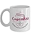 Produktbild Cupcakes Are Muffins That Believed In Miracles Inspirational Quote Coffee & Tea Gift Mug Cup, Cupcake Cooking Supplies, Accessories & Baking Themed Gifts For A Dessert Cook, Cake Baker & Pastry Chef