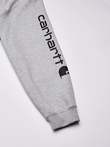 Carhartt Men's Iconic K288 Logo Sweatshirt, Heather Gray/Black, 4X-Large - Thumbnail 6