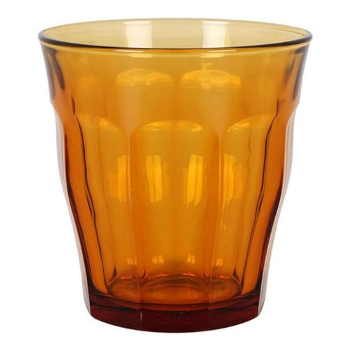 Duralex Set 4 Vasos Vidrio Templado 31cl Apilables, Pack Vasos Cocina Resistentes para Agua Zumo Refresco, Uso Diario, Colores Surtidos Colección Picardie