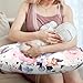 Pea Pod Nursing Pillow Cover for Baby Girl, Stretchy Removable Slipcover for Breastfeeding Pillows, Ultra Soft Comfortable Nursing Pillowcase, Baby Must Have (Pink Floral)