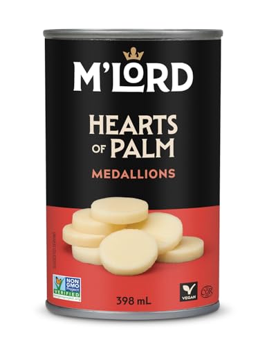 M'Lord - M'Lord Hearts of Palm Medallions, Canned & Preserved, Many Uses, Crunchy Vegetable, 398ml