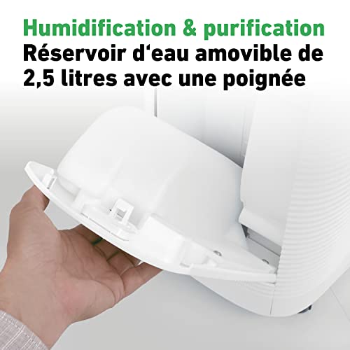 IDEAL AP35H - Combiné 2en1 pour purifier et humidifier l'air ambiant dans des pièces de 45m² | Filtres HEPA et antiodeurs contre les particules fines, pollens, allergènes, bactéries - Pour la maison – Image 4