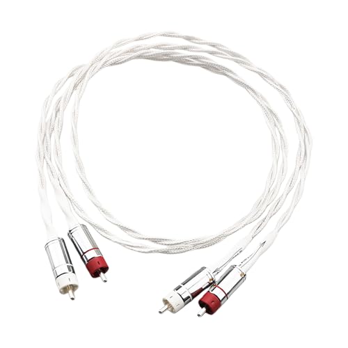 Cable 2RCA a 2RCA chapado en plata soluciona interferencias de sonido