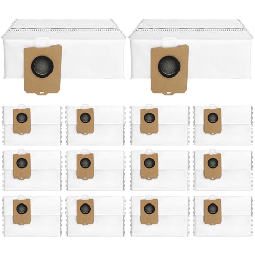 BUXEBUX 14Pcs Freo Z Ultra Replacement Dust Bags for Narwal Flow, Freo X10 Pro, Freo Z Ultra, Freo Z 10 Robot Vaclumn Cleaner Spare Parts Accessory, Disposable Vacuum Dust Bags for Narwal.