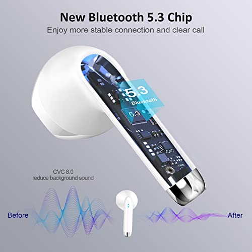 Kuizil Bluetooth 5.3 Kopfhörer, In Ear Kopfhörer Kabellos mit Mini Ladekoffer, LED Digitalanzeige, In Ear Ohrhörer mit… - Image 3