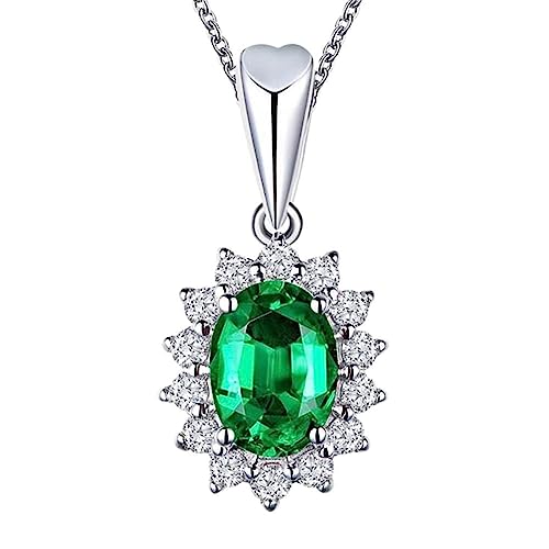 Pendentif diamant saphir collier femme idéal pour un cadeau d'anniversaire