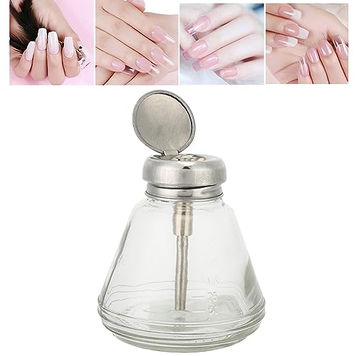 Botella de prensa de 150ml y contenedor de líquido transparente para accesorios de uñas 2
