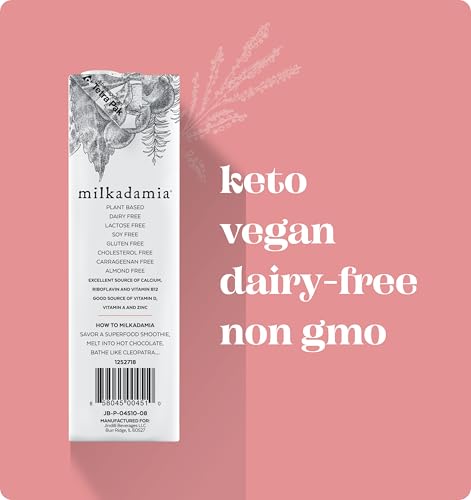 Milkadamia - Gluten Free Macadamia Milk Unsweetened Vanilla 32 Fl. Oz. 177422