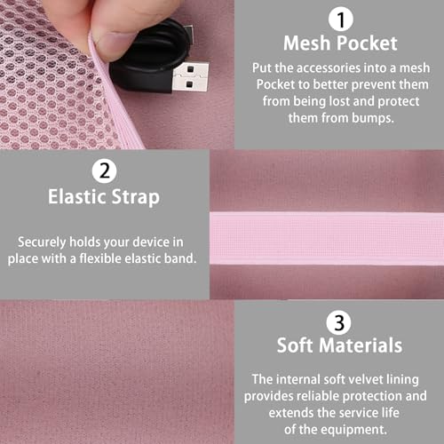 Image of for Bose New SoundLink Micro 2nd Gen Portable Bluetooth Speaker Hard Protective Case, Portable Travel Case with Carabiner (Petal Pink) - co2CREA
