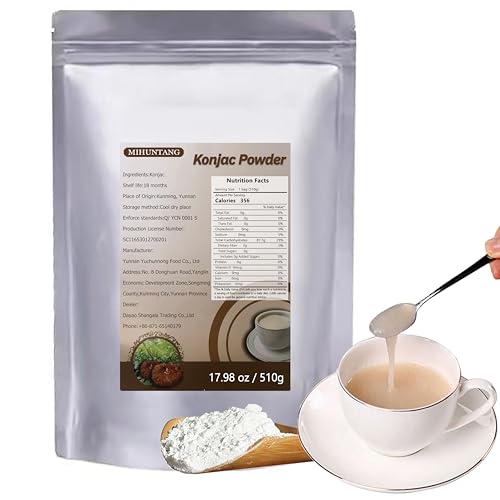 Konjac flour 17.63oz Meal substitute Rough grains for catering Instant food 500g