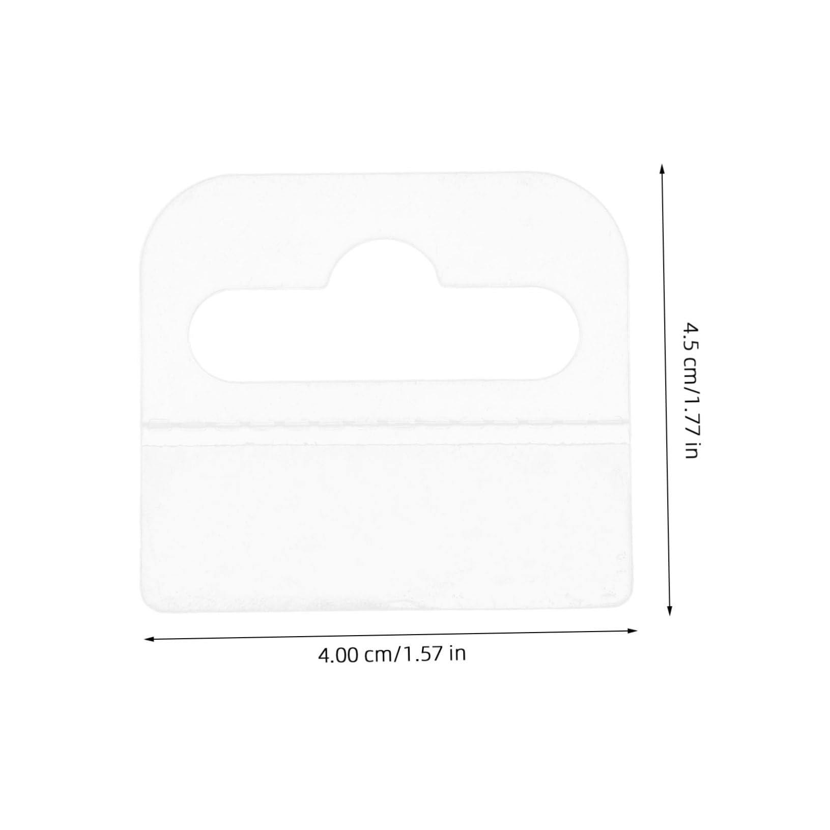 PRETYZOOM Self Adhesive Plastic 100pcs Display Tags Hooks for Retail Store Home Use