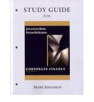 Corporate Finance: The Core: Study Guide 013215398X Book Cover