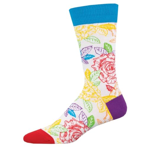 Chaussettes pour homme motif roses pour illuminer vos tenues de bureau