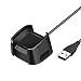 Fitbit Versa Charger 1 Pack, 3.3ft/100cm Replacement USB Charging Cable Charger Dock Stand Cradle Adapter for New Fitbit Versa Smartwatch, Black