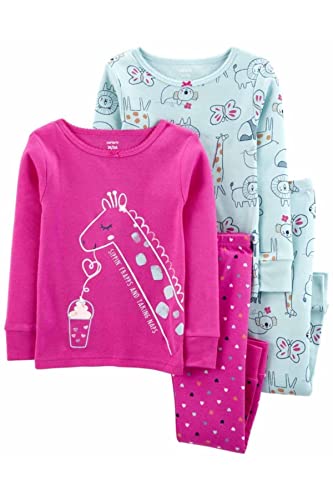 Pyjama girafe en coton pour la routine du soir des enfants taille 4T