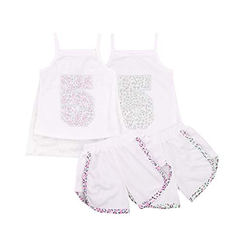 Toddler Infant Baby Girls Summer Outfits Leopard Print Short Sleeve Pocket T-Shirt Tops Pants Clothes 2 Pcs Sets (Pink, 2-3T)