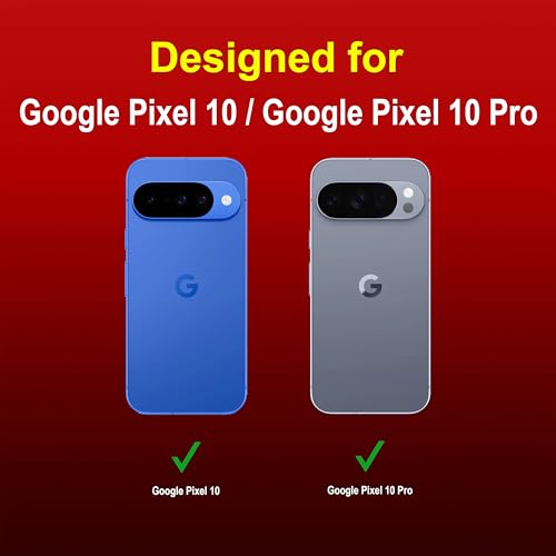 Image of amazon basics Back Case Cover for Google Pixel 10 | Compatible for Google Pixel 10 Back Cover | Liquid Silicon Magic Case with Camera Protection | Red