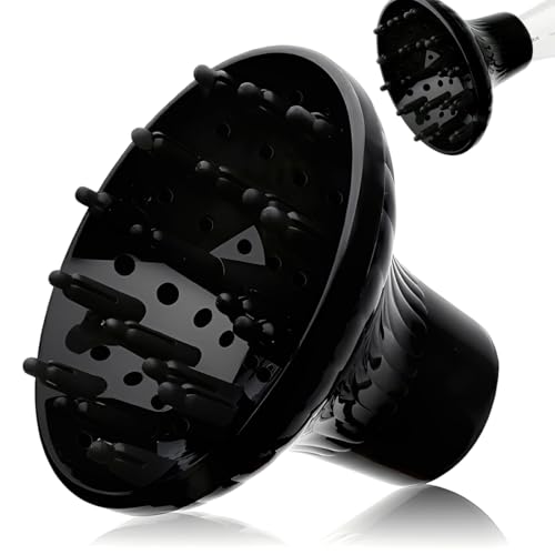 YUPZAR universale dei capelli diffusore forte holding asciugacapelli con da 4,0 cm a 4.8 cm per ricci o capelli mossi, Diffusore per capelli ricci