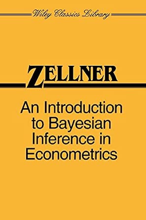 An Introduction to Bayesian Inference Econometrics: 63 book cover