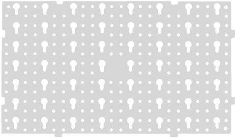 Painel Para Ferramentas Em Plástico Perfurado - Organizador Branco