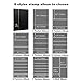 MUDOR Stamp Albums for Collectors, 1 Pockets Stamp Book for Collectors, 10 Sheets Stamp Stockbook, Black