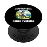 Ride The Coastal Routes North Tyneside (Radfahren) PopSockets Klebender PopGrip