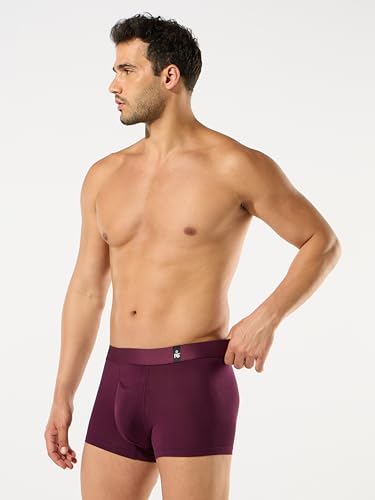 Image of ESSA Men's Ultra-Soft Modal Trunk Underwear | Moisture-Absorption with 4-Way Stretch | Breathable Contour Pouch, Microfiber Waistband with Spandex