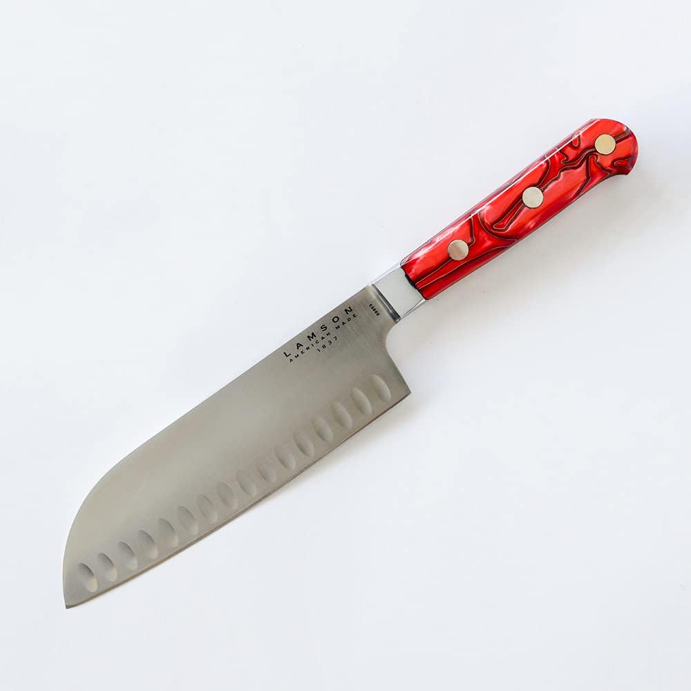 60% оƒƒ Dіѕсоunt Lamson Fire Forged 7-inch Kullenschliff Santoku Knife