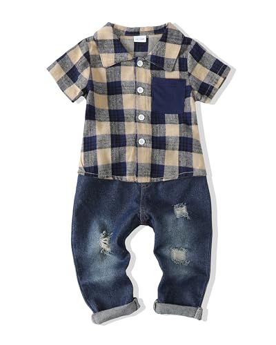 Image of Baby Boy Clothes Toddler Infant Boys Outfits Shirt Top Pants Clothing Sets