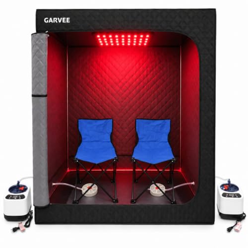 Garvee Infrared Sauna, 2 Person Steam Sauna Tent for Home