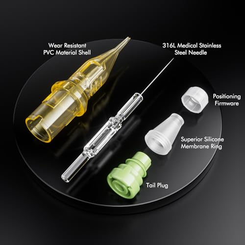 LIUMATE Tattoo Nadeln 20 stück # 12 Standard 7RL Round Liner Patronen Nadeln Einwegnadeln Professionelle Cartridge Needles für Rotation Maschine Stift (1207RL)