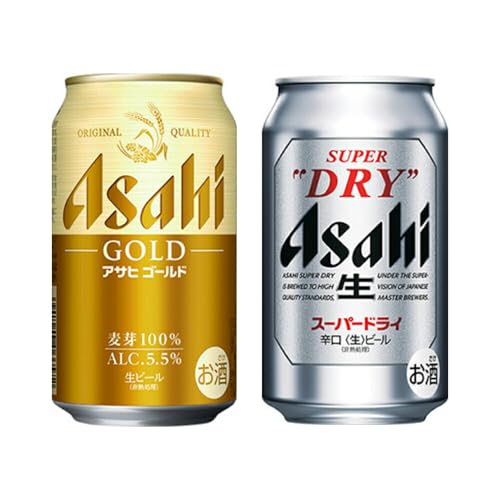 アサヒ スーパードライ 350ml & アサヒゴールド 350ml 各12本 飲み比べ セット ビール 酒