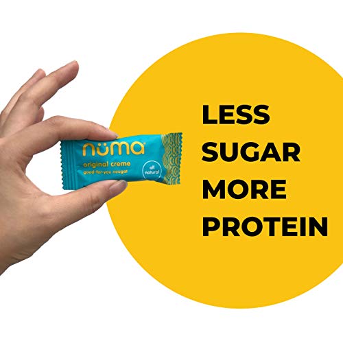 Healthy Chewy & Creamy Soft Candy Variety Pack - Low Sugar, All-Natural, Gluten Free, High Protein - 5 Bags of 8 Individually Wrapped Chews Each of Creme, Chocolate Milk, Strawberry, Coconut, Coffee
