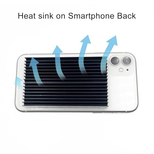 2Pcs Aluminum Heatsink Kit 100x60x10mm/ 3.94“x2.36“x0.39“ inch + Thermal Conductive Adhesive Tape Cooler Heat Sink for Cooling SSD Smartphones Routers Hard Drives LED Panel (16 Pins) - Thumbnail 5