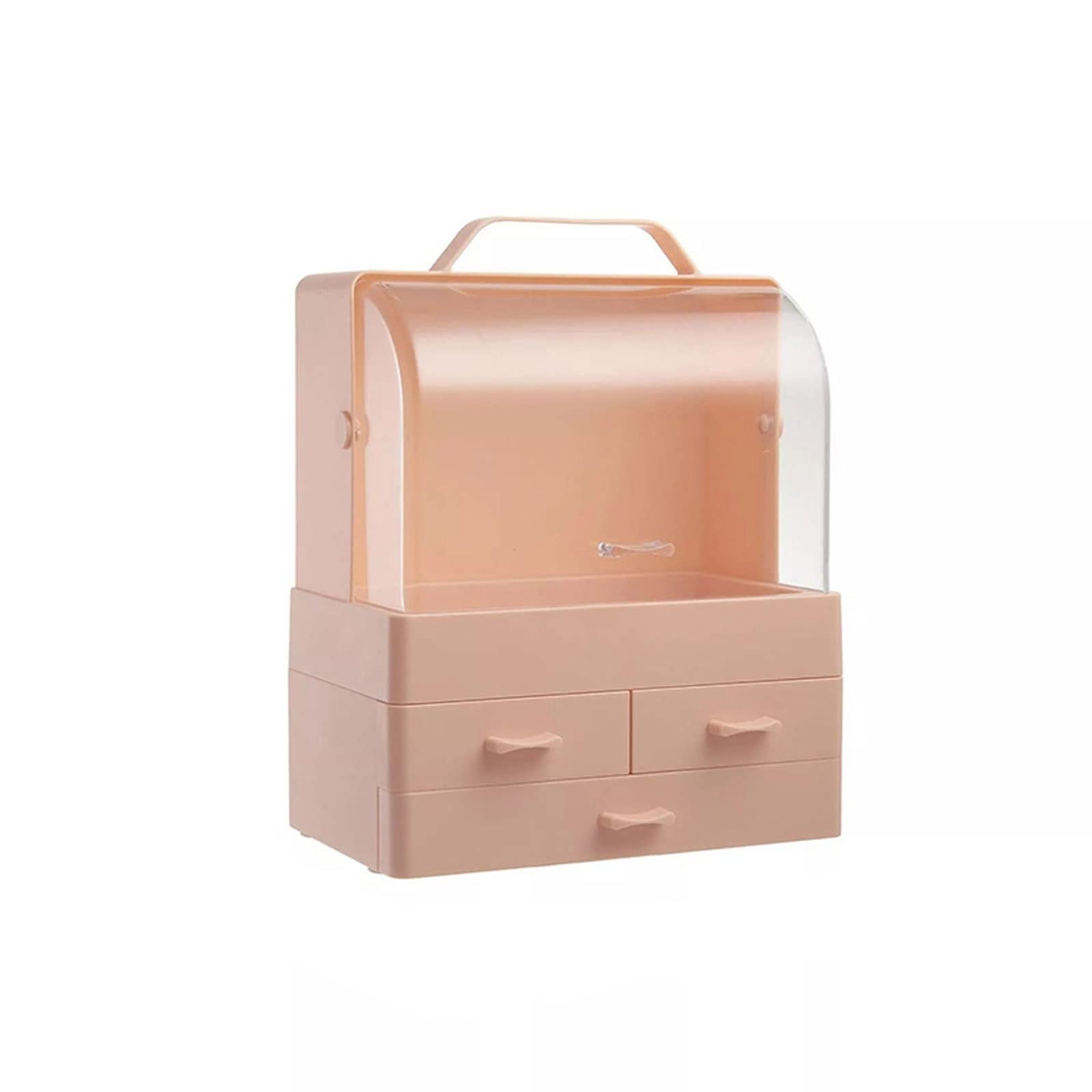 Organizer per Cosmetici, Scatola per Cosmetici Antipolvere per Cosmetici, Custodia per la Cura della Pelle con cassetto, Custodia per Cosmetici Impermeabile da scrivania (Color : P