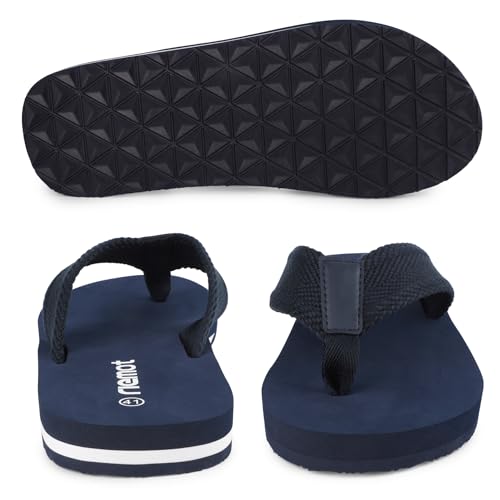 riemot Men's Flip Flops Arch Support Thong Sandals Cushioned Summer Slippers for Beach Swimming Pool Travel Comfortable Shower Shoes Size 8-144